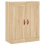 Aparador alto madera contrachapada color roble 69,5x34x180 cm de vidaXL, Aparadores - Ref: Foro24-3199980, Precio: 149,99 €, ...