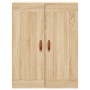 Aparador alto madera contrachapada color roble 69,5x34x180 cm de vidaXL, Aparadores - Ref: Foro24-3199980, Precio: 149,99 €, ...