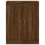 Aparador alto madera contrachapada marrón roble 69,5x34x180 cm de vidaXL, Aparadores - Ref: Foro24-3199984, Precio: 154,99 €,...