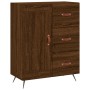 Aparador alto madera contrachapada marrón roble 69,5x34x180 cm de vidaXL, Aparadores - Ref: Foro24-3199984, Precio: 154,99 €,...