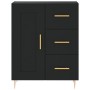 Aparador alto madera contrachapada negro 69,5x34x180 cm de vidaXL, Aparadores - Ref: Foro24-3199994, Precio: 180,18 €, Descue...