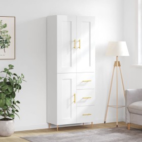 High glossy white plywood sideboard 69.5x34x180 cm by vidaXL, Sideboards - Ref: Foro24-3199995, Price: 168,99 €, Discount: %