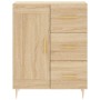 Aparador alto madera contrachapada color roble 69,5x34x180 cm de vidaXL, Aparadores - Ref: Foro24-3199996, Precio: 162,87 €, ...