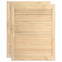 Puertas de armario de lamas 2 uds madera de pino 61,5x39,4 cm de vidaXL, Puertas de armarios - Ref: Foro24-151116, Precio: 45...