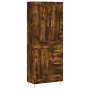 Tall smoked oak plywood sideboard 69.5x34x180 cm by vidaXL, Sideboards - Ref: Foro24-3199998, Price: 149,99 €, Discount: %