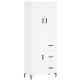 Aparador alto madera contrachapada blanco 69,5x34x180 cm de vidaXL, Aparadores - Ref: Foro24-3200001, Precio: 161,99 €, Descu...