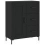 Aparador alto madera contrachapada negro 69,5x34x180 cm de vidaXL, Aparadores - Ref: Foro24-3200002, Precio: 160,86 €, Descue...