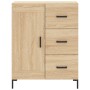 Aparador alto madera contrachapada color roble 69,5x34x180 cm de vidaXL, Aparadores - Ref: Foro24-3200004, Precio: 156,04 €, ...