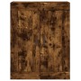 Aparador alto madera contrachapada roble ahumado 69,5x34x180 cm de vidaXL, Aparadores - Ref: Foro24-3200006, Precio: 157,99 €...