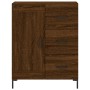 Aparador alto madera contrachapada marrón roble 69,5x34x180 cm de vidaXL, Aparadores - Ref: Foro24-3200008, Precio: 161,89 €,...