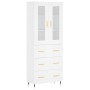 Tall white plywood sideboard 69.5x34x180 cm by vidaXL, Sideboards - Ref: Foro24-3198385, Price: 195,99 €, Discount: %