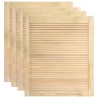 Slatted wardrobe doors 4 pcs pine wood 61.5x49.4 cm by vidaXL, cabinet doors - Ref: Foro24-151120, Price: 76,51 €, Discount: %