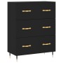 Aparador alto madera contrachapada negro 69,5x34x180 cm de vidaXL, Aparadores - Ref: Foro24-3198386, Precio: 193,62 €, Descue...