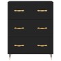 Aparador alto madera contrachapada negro 69,5x34x180 cm de vidaXL, Aparadores - Ref: Foro24-3198386, Precio: 193,62 €, Descue...