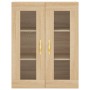 Aparador alto madera contrachapada color roble 69,5x34x180 cm de vidaXL, Aparadores - Ref: Foro24-3198388, Precio: 169,99 €, ...