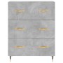 Concrete gray plywood tall sideboard 69.5x34x180 cm by vidaXL, Sideboards - Ref: Foro24-3198389, Price: 171,47 €, Discount: %