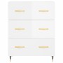 Tall white glossy plywood sideboard 69.5x34x180 cm by vidaXL, Sideboards - Ref: Foro24-3198387, Price: 199,52 €, Discount: %