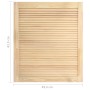 Puertas de armario de lamas 4 uds madera de pino 61,5x49,4 cm de vidaXL, Puertas de armarios - Ref: Foro24-151120, Precio: 76...