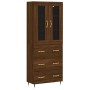 Tall oak brown plywood sideboard 69.5x34x180 cm by vidaXL, Sideboards - Ref: Foro24-3198392, Price: 170,27 €, Discount: %