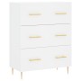 Tall white plywood sideboard 69.5x34x180 cm by vidaXL, Sideboards - Ref: Foro24-3198393, Price: 202,76 €, Discount: %