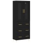 Tall black plywood sideboard 69.5x34x180 cm by vidaXL, Sideboards - Ref: Foro24-3198394, Price: 177,86 €, Discount: %