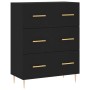 Tall black plywood sideboard 69.5x34x180 cm by vidaXL, Sideboards - Ref: Foro24-3198394, Price: 177,86 €, Discount: %