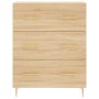 Aparador alto madera contrachapada color roble 69,5x34x180 cm de vidaXL, Aparadores - Ref: Foro24-3198396, Precio: 173,33 €, ...