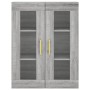 Aparador alto madera contrachapada gris sonoma 69,5x34x180 cm de vidaXL, Aparadores - Ref: Foro24-3198399, Precio: 183,99 €, ...