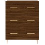 Aparador alto madera contrachapada marrón roble 69,5x34x180 cm de vidaXL, Aparadores - Ref: Foro24-3198400, Precio: 184,99 €,...