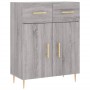 Aparador alto madera contrachapada gris sonoma 69,5x34x180 cm de vidaXL, Aparadores - Ref: Foro24-3199871, Precio: 146,31 €, ...