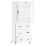 Aparador alto madera contrachapada blanco 69,5x34x180 cm de vidaXL, Aparadores - Ref: Foro24-3198401, Precio: 193,75 €, Descu...