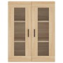 Aparador alto madera contrachapada color roble 69,5x34x180 cm de vidaXL, Aparadores - Ref: Foro24-3198404, Precio: 180,14 €, ...