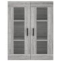 Aparador alto madera contrachapada gris sonoma 69,5x34x180 cm de vidaXL, Aparadores - Ref: Foro24-3198407, Precio: 182,30 €, ...