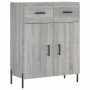 Aparador alto madera contrachapada gris sonoma 69,5x34x180 cm de vidaXL, Aparadores - Ref: Foro24-3198543, Precio: 188,19 €, ...