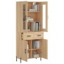 Aparador alto madera contrachapada color roble 69,5x34x180 cm de vidaXL, Aparadores - Ref: Foro24-3198540, Precio: 170,99 €, ...