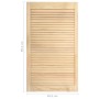 Wardrobe door slats 4 pcs pine wood 99.3x49.4 cm by vidaXL, cabinet doors - Ref: Foro24-151138, Price: 124,12 €, Discount: %