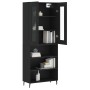 Aparador alto madera contrachapada negro 69,5x34x180 cm de vidaXL, Aparadores - Ref: Foro24-3198738, Precio: 155,19 €, Descue...