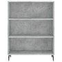 Aparador alto madera contrachapada gris hormigón 69,5x34x180 cm de vidaXL, Aparadores - Ref: Foro24-3198741, Precio: 130,97 €...