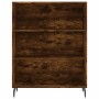 Aparador alto madera contrachapada roble ahumado 69,5x34x180 cm de vidaXL, Aparadores - Ref: Foro24-3198742, Precio: 141,99 €...