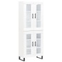 Tall white plywood sideboard 69.5x34x180 cm by vidaXL, Sideboards - Ref: Foro24-3198297, Price: 185,99 €, Discount: %