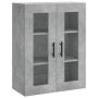 Aparador alto madera contrachapada gris hormigón 69,5x34x180 cm de vidaXL, Aparadores - Ref: Foro24-3198301, Precio: 170,99 €...