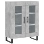 Aparador alto madera contrachapada gris hormigón 69,5x34x180 cm de vidaXL, Aparadores - Ref: Foro24-3198301, Precio: 170,99 €...