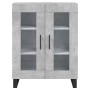 Aparador alto madera contrachapada gris hormigón 69,5x34x180 cm de vidaXL, Aparadores - Ref: Foro24-3198301, Precio: 170,99 €...