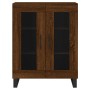 Aparador alto madera contrachapada marrón roble 69,5x34x180 cm de vidaXL, Aparadores - Ref: Foro24-3198304, Precio: 173,37 €,...