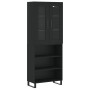 Aparador alto madera contrachapada negro 69,5x34x180 cm de vidaXL, Aparadores - Ref: Foro24-3198746, Precio: 147,02 €, Descue...