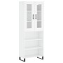 Tall white plywood sideboard 69.5x34x180 cm by vidaXL, Sideboards - Ref: Foro24-3198745, Price: 158,99 €, Discount: %