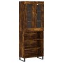 Tall smoked oak plywood sideboard 69.5x34x180 cm by vidaXL, Sideboards - Ref: Foro24-3198750, Price: 145,54 €, Discount: %