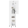 Aparador alto madera contrachapada blanco 34,5x34x180 cm de vidaXL, Aparadores - Ref: Foro24-3198993, Precio: 91,46 €, Descue...