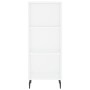 Aparador alto madera contrachapada blanco 34,5x34x180 cm de vidaXL, Aparadores - Ref: Foro24-3198993, Precio: 91,46 €, Descue...