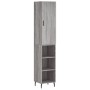 Tall gray Sonoma plywood sideboard 34.5x34x180 cm by vidaXL, Sideboards - Ref: Foro24-3198999, Price: 97,99 €, Discount: %